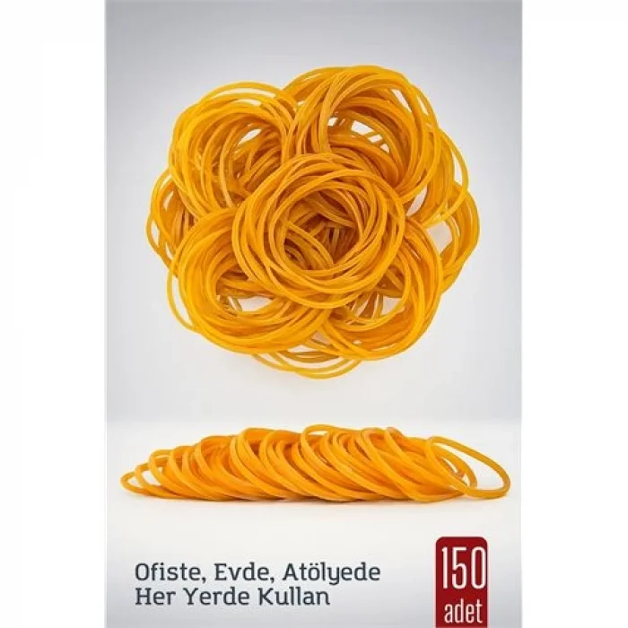 HSNET Ambalaj Lastiği - Paket Lastiği - Para Lastiği 64MM 150 Adet
