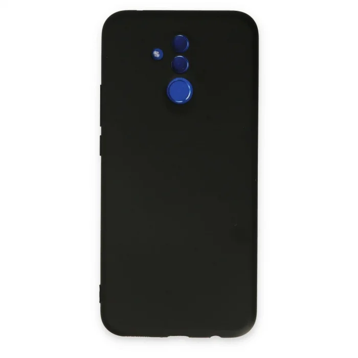Huawei Mate 20 Lite Kılıf Nano İçi Kadife Silikon - Siyah
