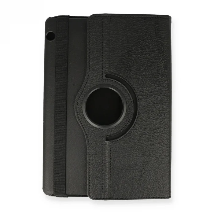Huawei Mediapad T5 10 Kılıf 360 Tablet Deri Kılıf - Siyah