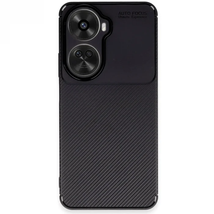 Huawei Nova 12 Se Kılıf Auto Focus Karbon Kapak - Siyah
