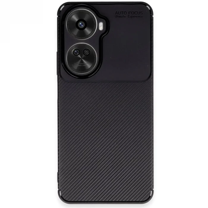 Huawei Nova 12 Se Kılıf Auto Focus Karbon Kapak - Siyah