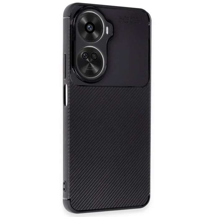 Huawei Nova 12 Se Kılıf Auto Focus Karbon Kapak - Siyah