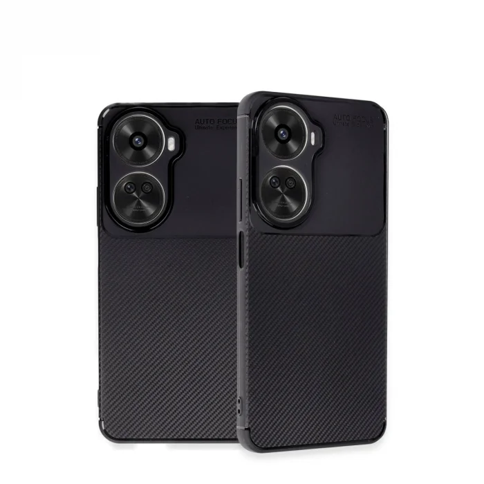 Huawei Nova 12 Se Kılıf Auto Focus Karbon Kapak - Siyah