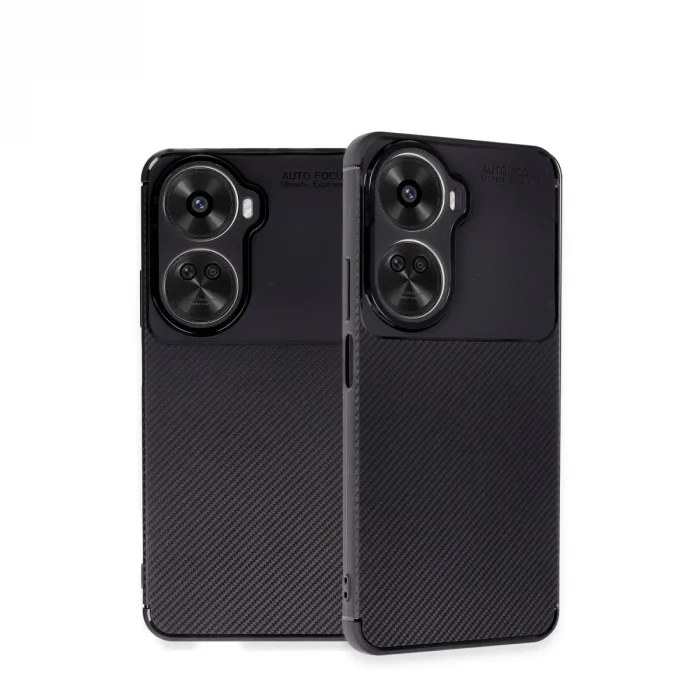 Huawei Nova 12 Se Kılıf Auto Focus Karbon Kapak - Siyah