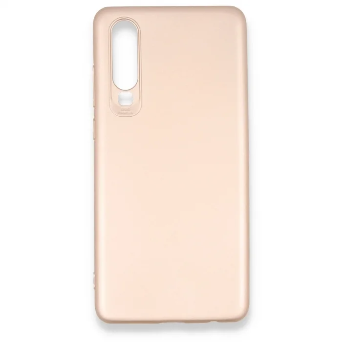 Huawei P30 Kılıf First Silikon - Rose Gold
