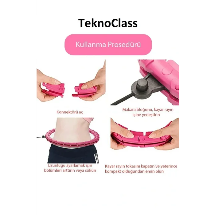 Hulahop Egzersiz Çemberi Egzersiz Halkası Ağırlıklı Bel Karın Kalça Bölgesi Ayarlanabilir