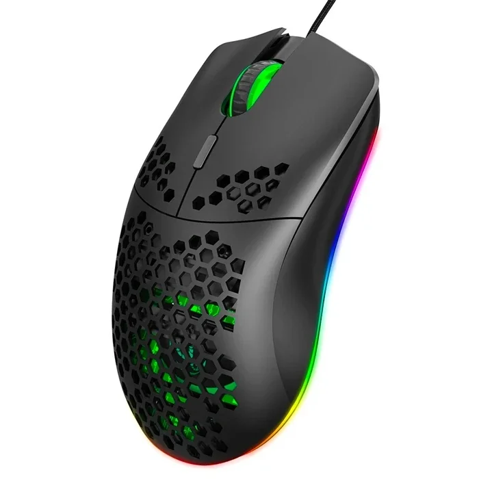 HXSJ J900 USB Kablolu RGB Dpi Oyuncu Mouse Gaming Mouse-(5775)
