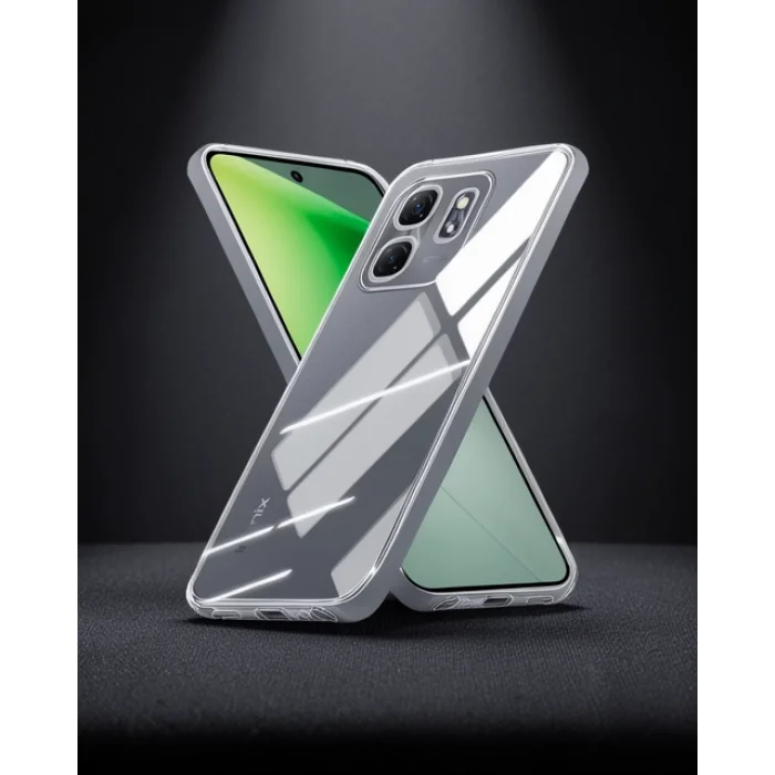 İnfinix Smart 9 Kılıf Lüx Şeffaf Silikon