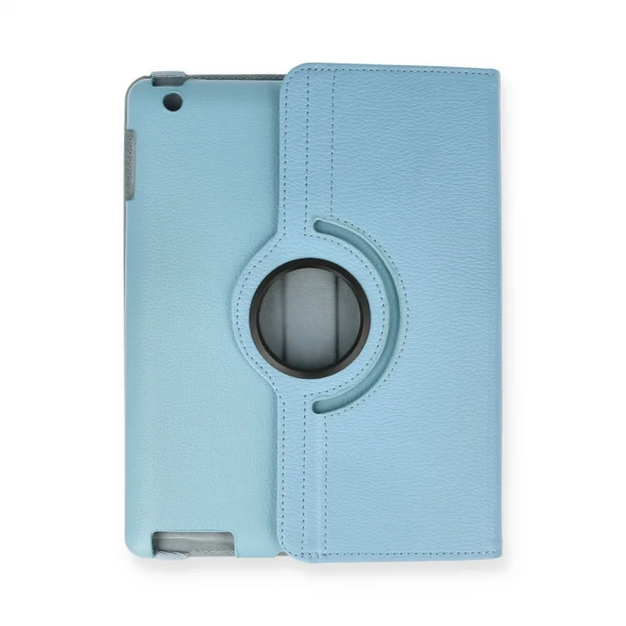 İpad 4 9.7 Kılıf 360 Tablet Deri Kılıf - Turkuaz