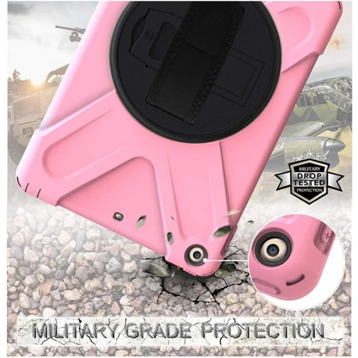 İpad Pro 10.5 3 Katmanlı Standlı Zırh Kılıf/Shockproof Case-(5775)