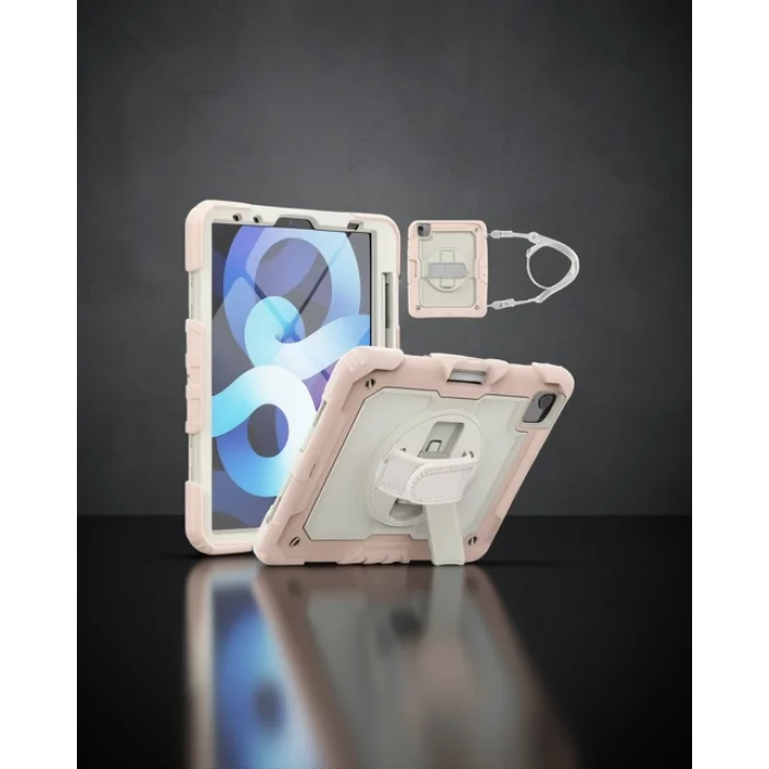 iPad Pro 11 (2020) Kılıf - Strap New Tablet Kapak - Pembe