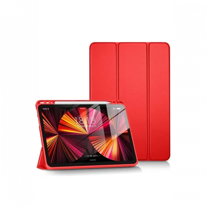 Apple iPad Pro 11 (2024) Kılıf Tablet Smart Kılıf - Kırmızı