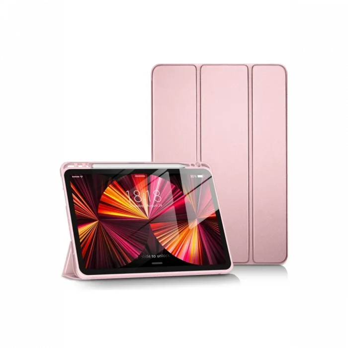 Apple iPad Pro 11 (2024) Kılıf Tablet Smart Kılıf - Pembe
