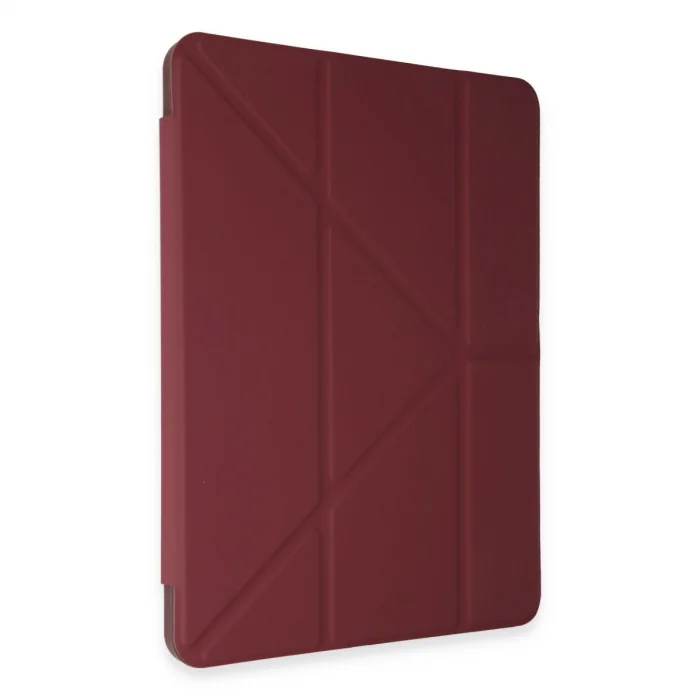 İpad Pro 12.9 (2021) Kılıf Kalemlikli Mars Tablet Kılıfı - Mürdüm