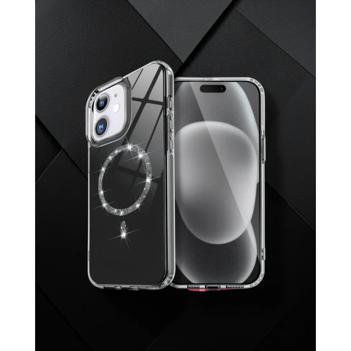 iPhone 11 - Live Diamond Magsafe Kılıf - Siyah