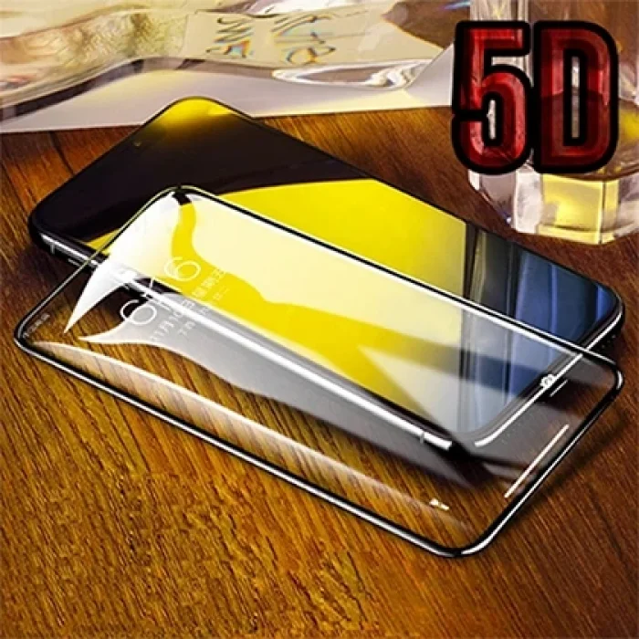 İPhone 11 Pro Max 5D Kavisli Full Tempered Cam Ekran Koruyucu-(5775)