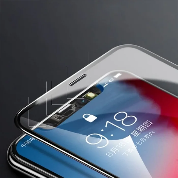 İPhone 11 Pro Max 5D Kavisli Full Tempered Cam Ekran Koruyucu-(5775)