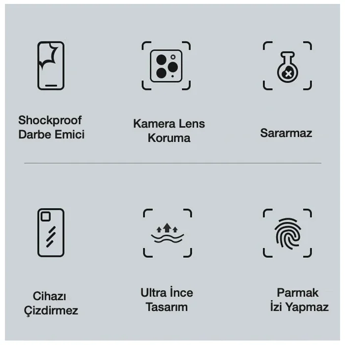 iPhone 11 Pro Max 6.5inç Gold Çerçeve Kamera Korumalı Bumper Kılıf-(5775)