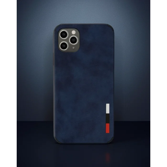iPhone 11 Pro Max Kılıf Loop Deri Silikon - Lacivert