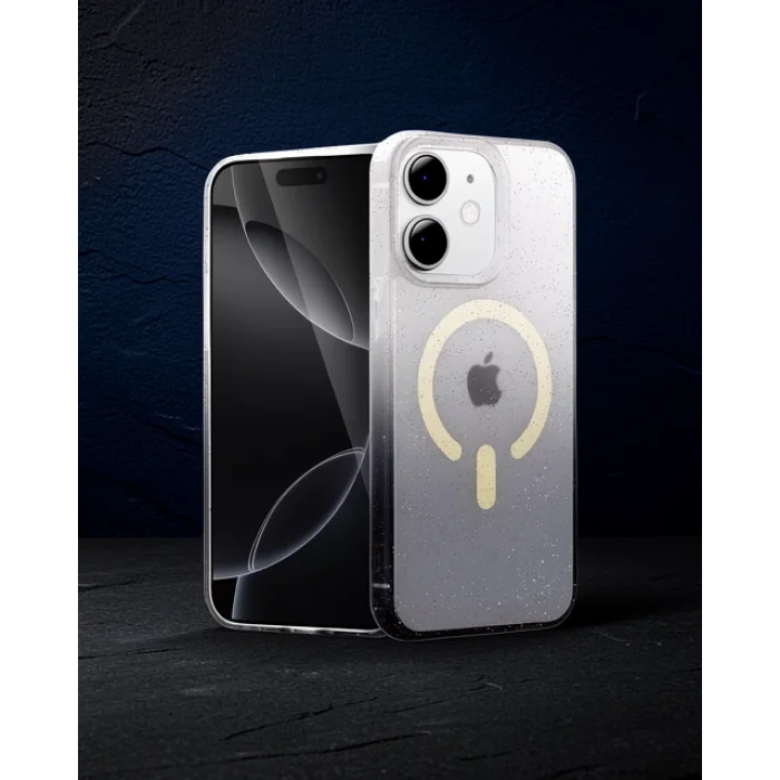 iPhone 11 - Pummel Shiny Magsafe Kılıf - Siyah
