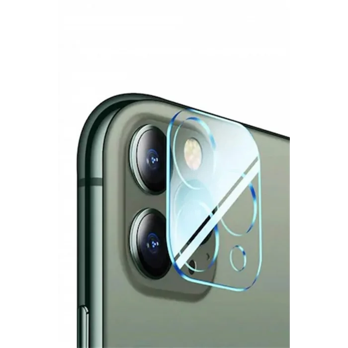 iPhone 12 6.1 Full Tempered Kamera Koruyucu Kırılmaz Cam-(5775)