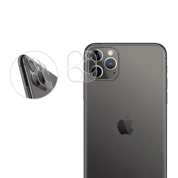 iPhone 12 6.1 Pro Full Tempered Kamera Koruyucu Kırılmaz Cam-(5775)