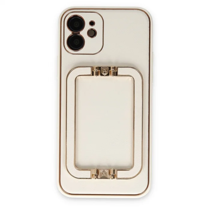İphone 12 Kılıf Coco Elit Kapak - Beyaz
