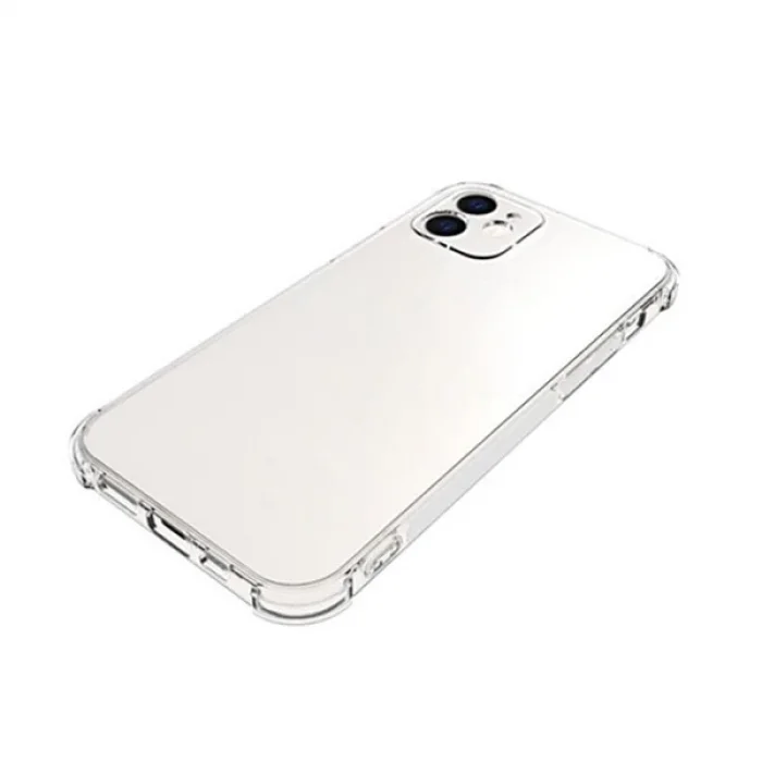 İPhone 12 Mini 5.4 Anti-Drop Silikon Kılıf Kamera Korumalı Şeffaf Silikon Kılıf-(5775)