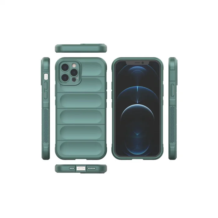 İphone 12 Pro Kılıf Optimum Silikon - Koyu Yeşil