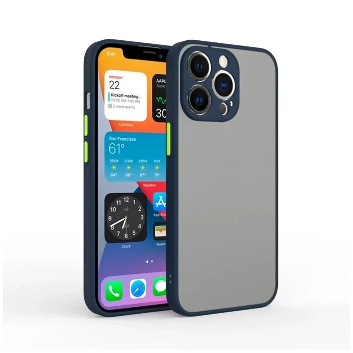 iPhone 12 Pro Max 6.7inç Kamera Korumalı Premium Silikon Kılıf-(5775)