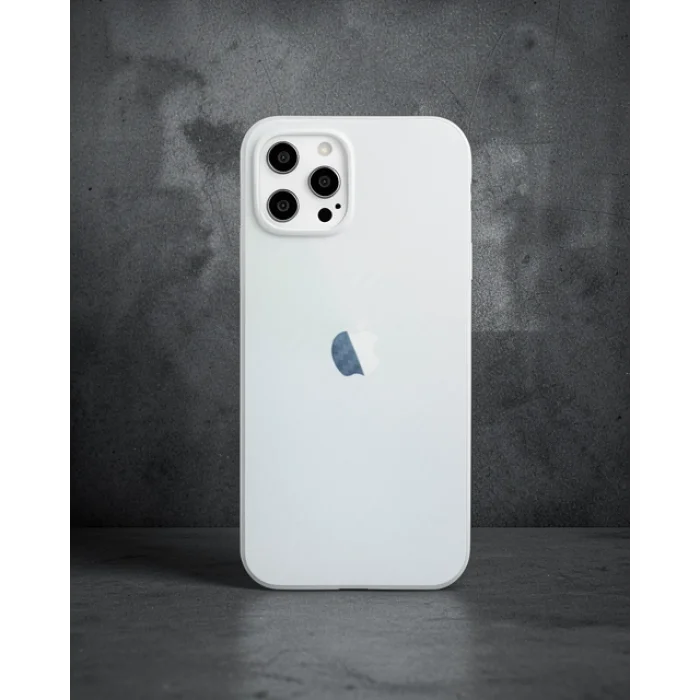iPhone 12 Pro Max Kılıf Karbon PP Silikon - Şeffaf