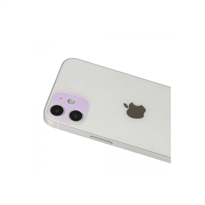 İphone 12 Rainbow Kamera Lens Koruma Cam - Mor