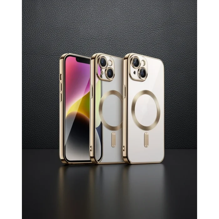 iPhone 13 Kılıf Kross Magneticsafe - Gold