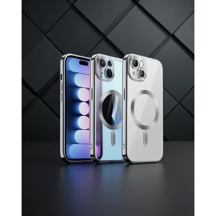 iPhone 13 Kılıf Kross Magneticsafe - Gümüş