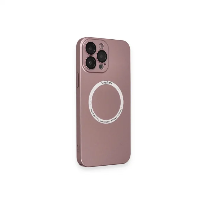 İphone 13 Pro Kılıf Jack Magneticsafe Lens Silikon - Rose Gold