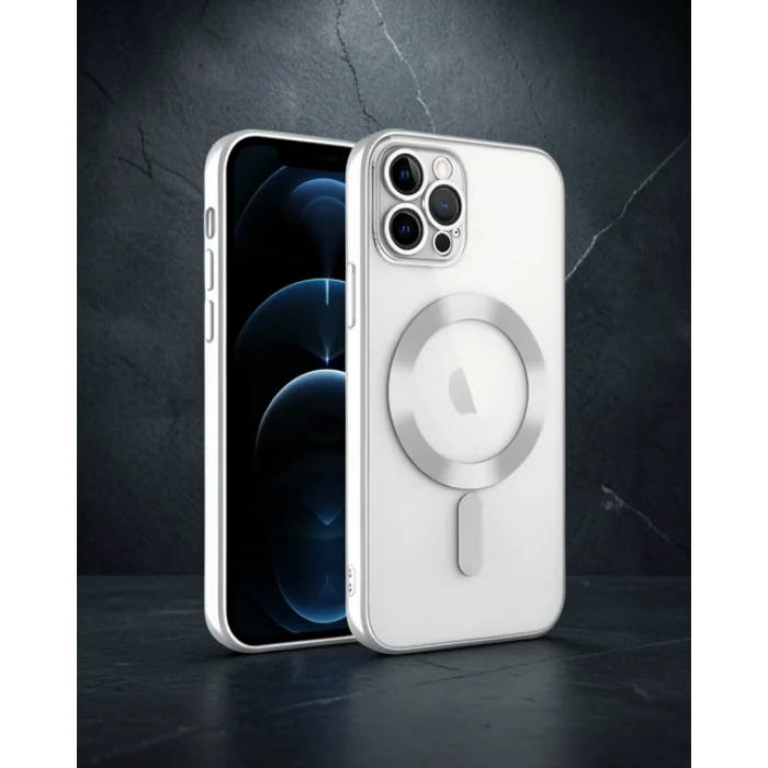 iPhone 13 Pro Kılıf Kross Magneticsafe - Gümüş