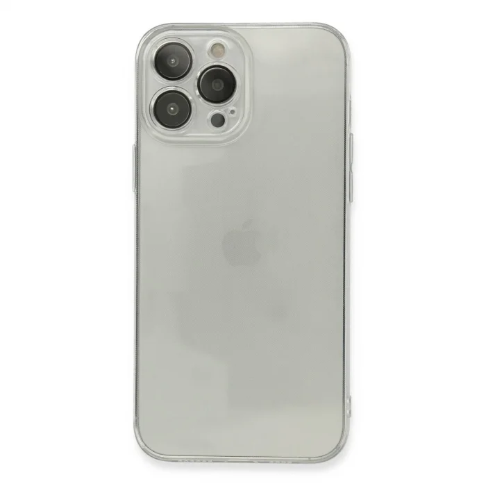 İphone 13 Pro Max Kılıf Fly Lens Silikon - Şeffaf