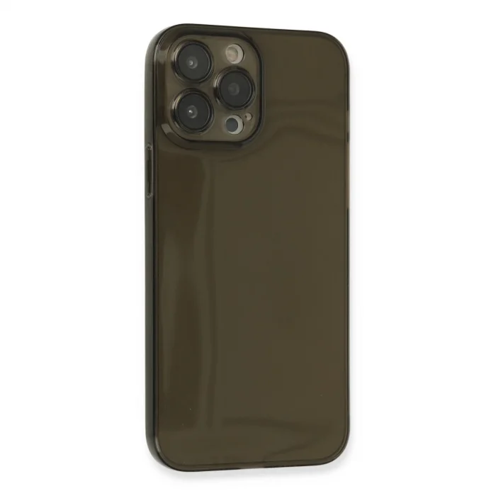 İphone 13 Pro Max Kılıf Fly Lens Silikon - Siyah