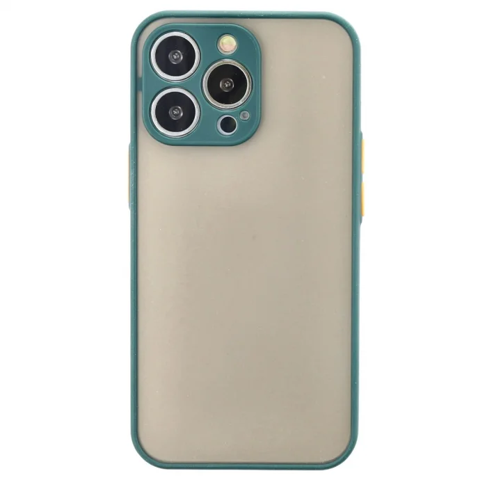 İphone 13 Pro Max Kılıf Montreal Silikon Kapak - Yeşil