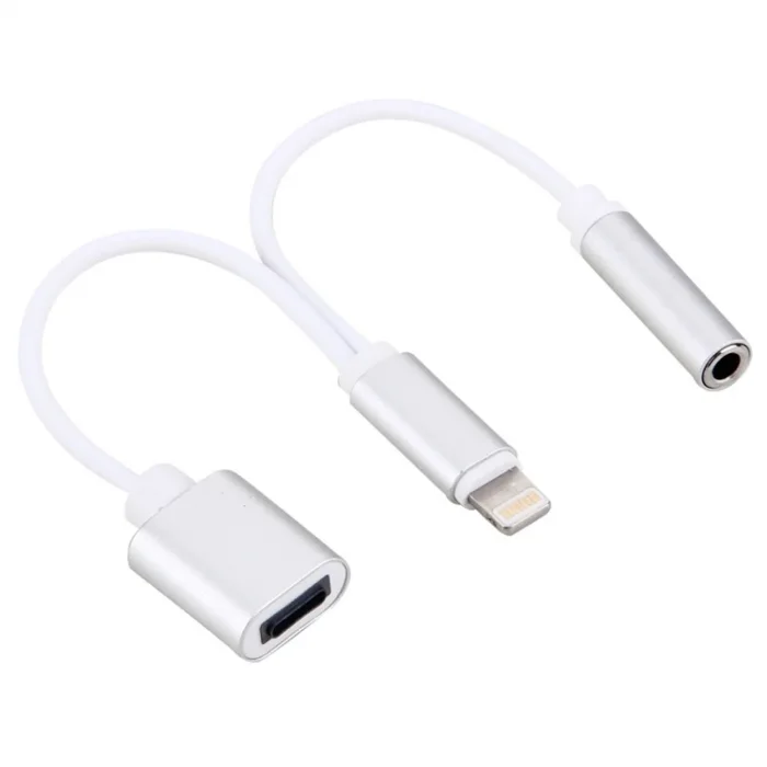 iPhone 14-13-12-11 3.5mm Kulaklık ve Şarj Dönüştürücü-(5775)