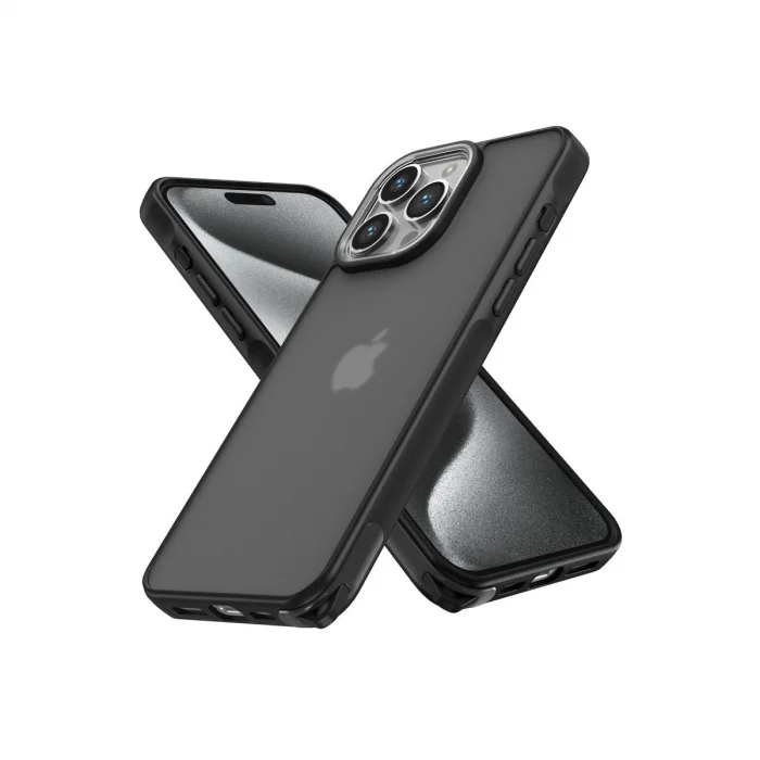 İphone 14 Pro Kılıf Elegant Kapak - Siyah