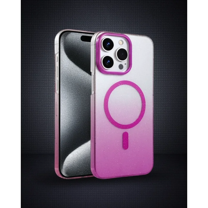 iPhone 14 Pro Max Glossy Magsafe Kılıf - Mor