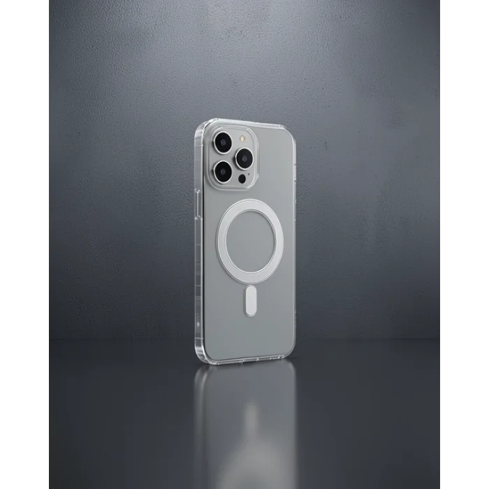 iPhone 14 Pro Max Kılıf Matte Şeffaf Magneticsafe - Şeffaf