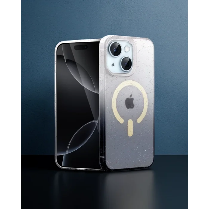 iPhone 14 - Pummel Shiny Magsafe Kılıf - Siyah