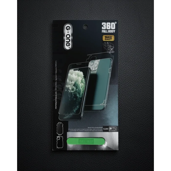 iPhone 15 - 360 Mat Full Body Arka Koruyucu - Siyah