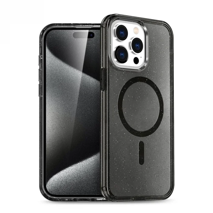 İphone 15 Pro Kılıf  Magsafe Kapak - Siyah