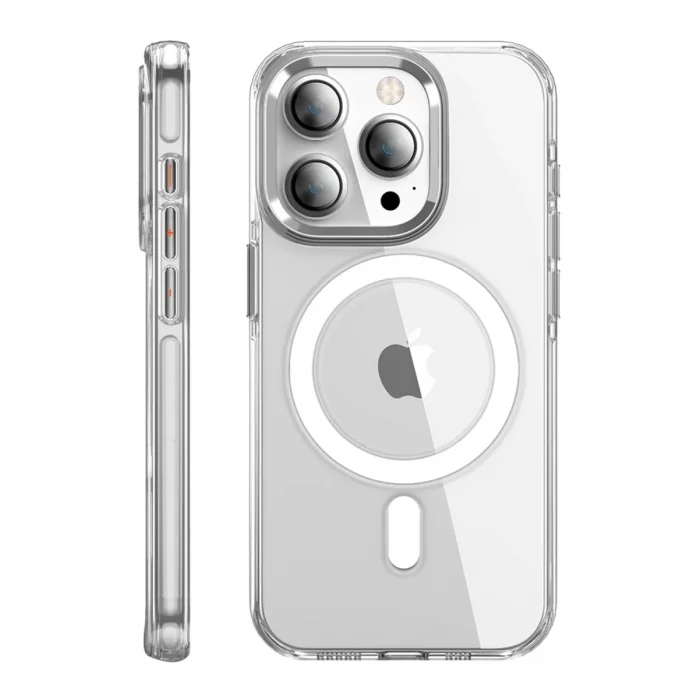 Joko Apple iPhone 15 Pro Max Uyumlu Kılıf Crystal Magsafe Kapak - Şeffaf