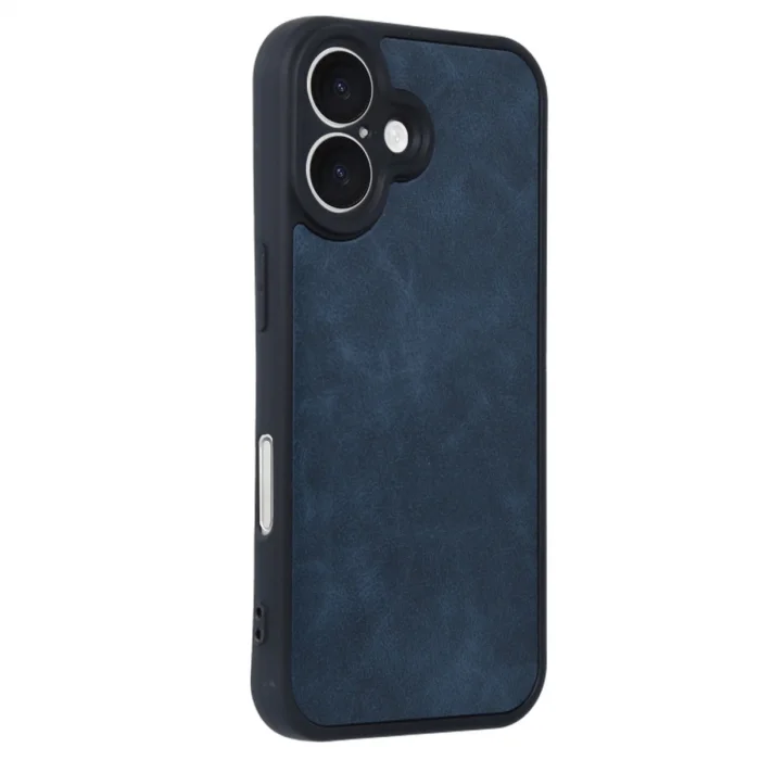 İphone 16 Kılıf Aras Deri Kapak - Lacivert