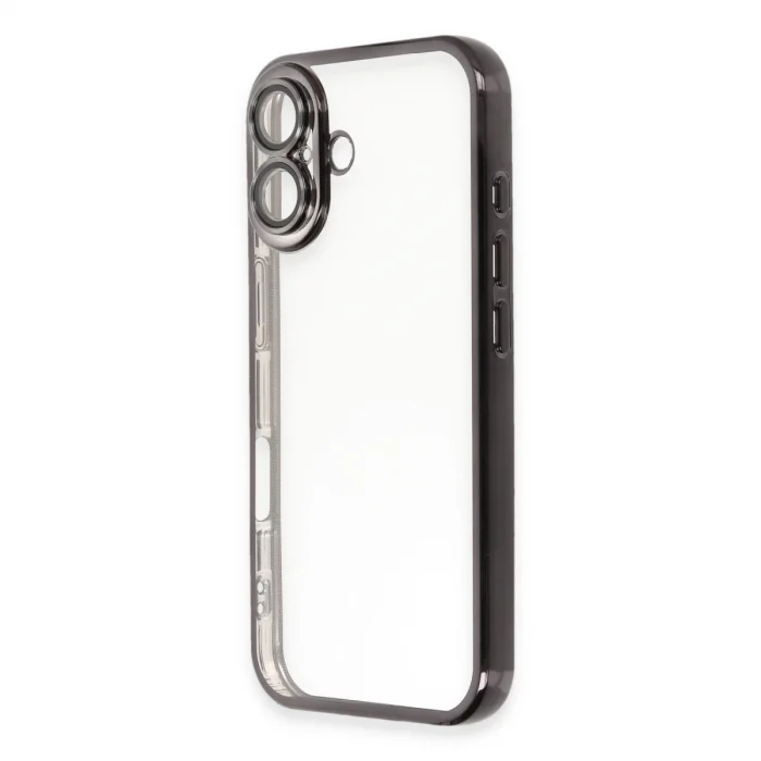 İphone 16 Kılıf Razer Lensli Silikon - Siyah