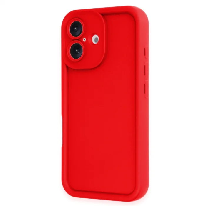 İphone 16 Kılıf Viera Silikon - Kırmızı
